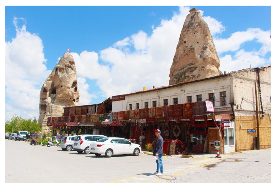 goreme town shops in cappadocia turkey